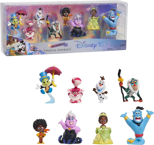 Disney100 Years of Magical Moments, Limited Edition 8-Piece Figure Set, Officially Licensed Kids Toys for Ages 3 Up